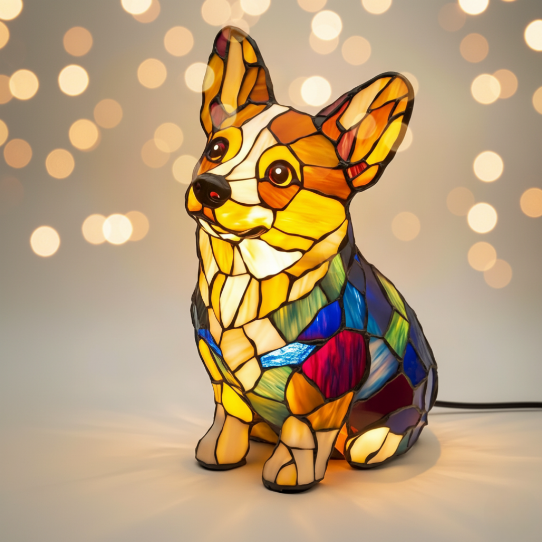 Luminária Felicidade Corgi