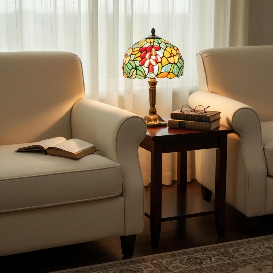 Luminária de Mesa LED Rococó Barroca