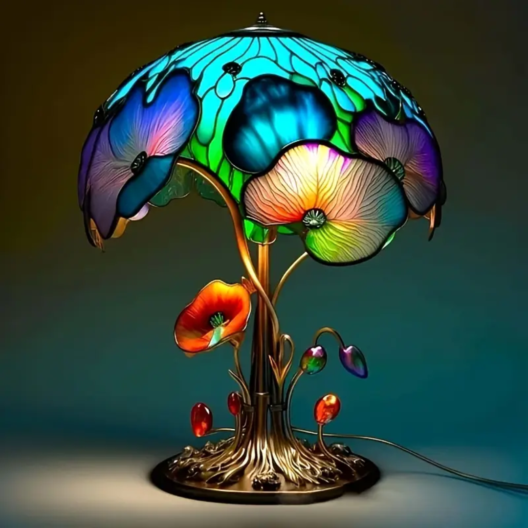 Luminária Boho Cogumelo e Flores