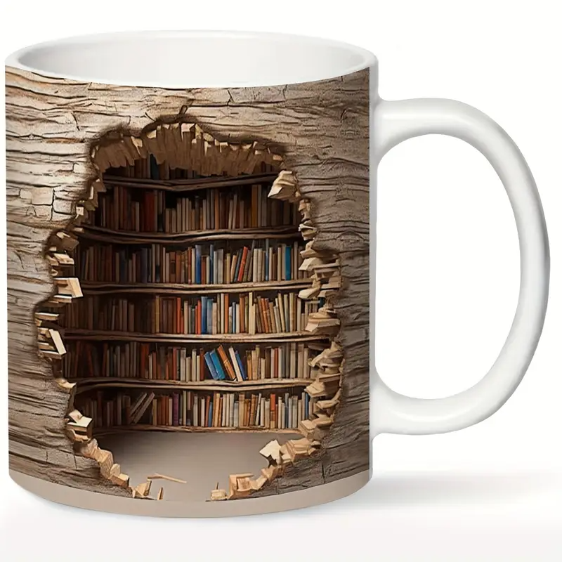 Caneca Encantadora de Biblioteca com Ativação Térmica