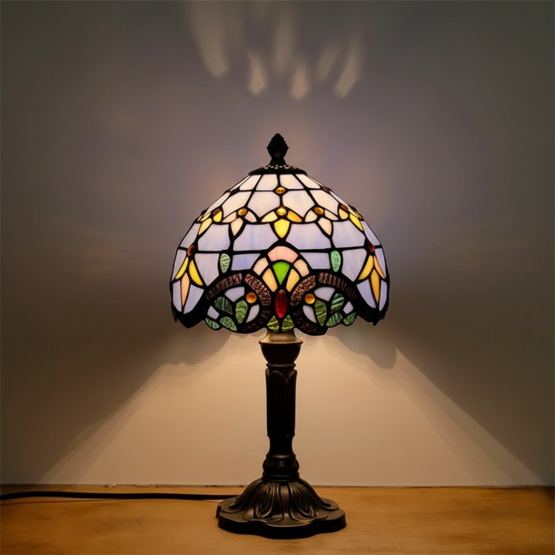 Luminária de Mesa Vitral Retrô