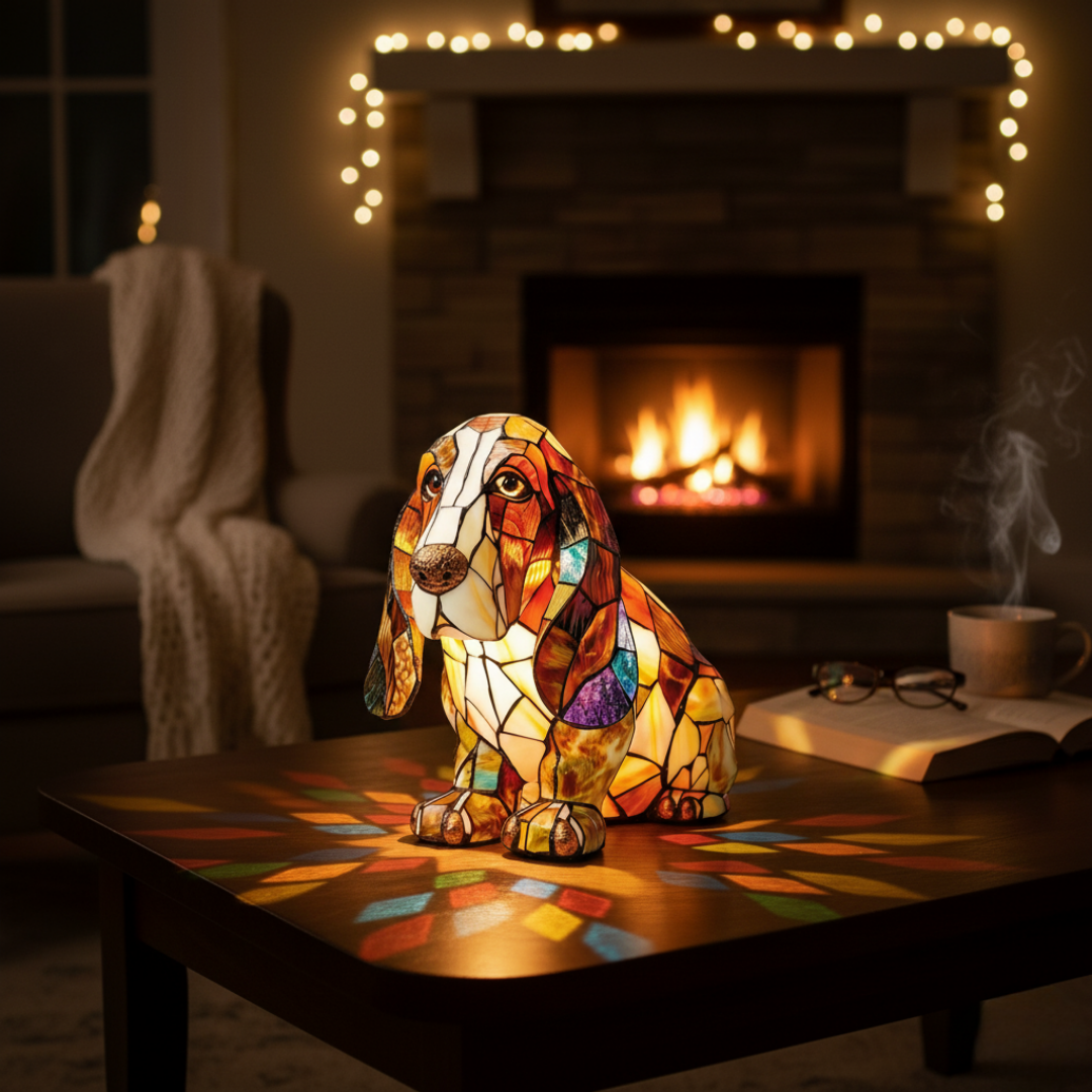 Cão Calmo – Luminária Artística