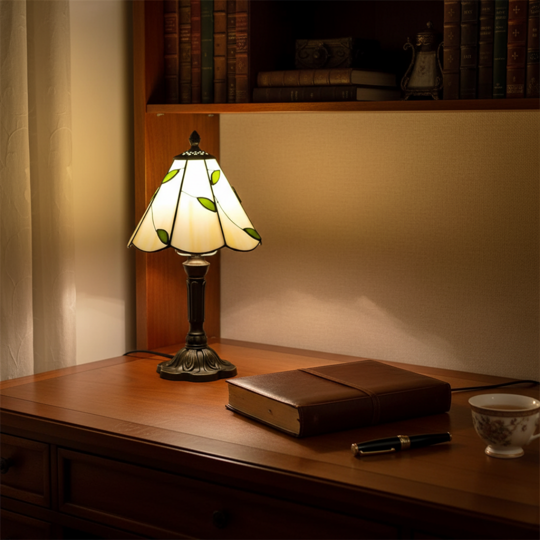 Luminária de Mesa LED Inspirada no Barroco Retrô