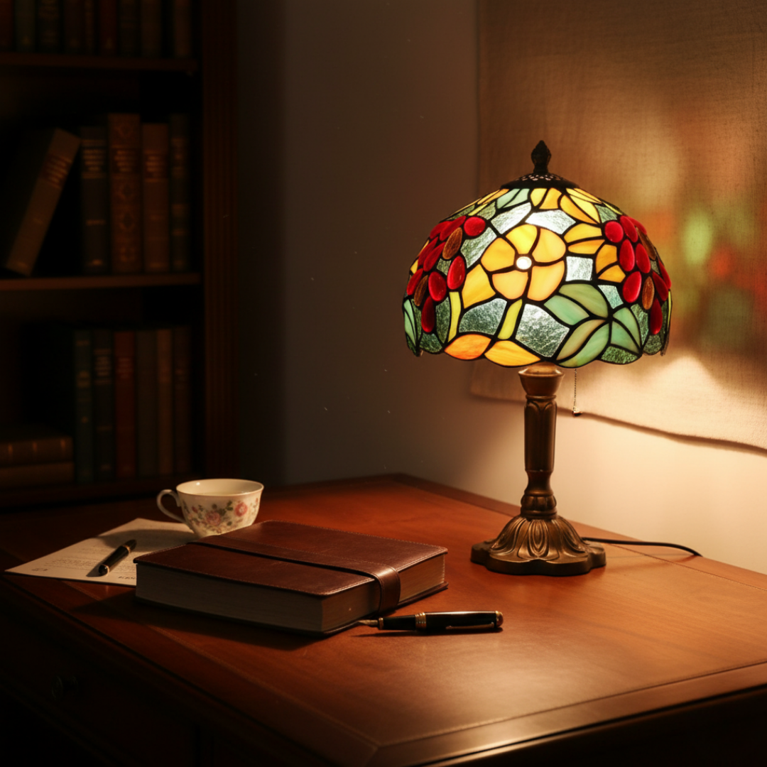 Luminária de Mesa LED Rococó Barroca