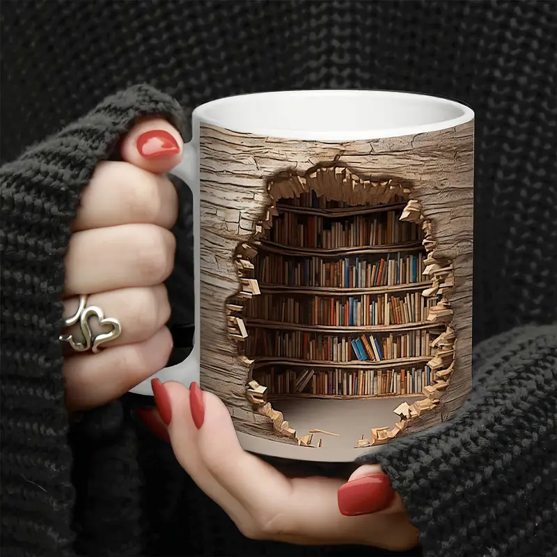 Caneca Encantadora de Biblioteca com Ativação Térmica