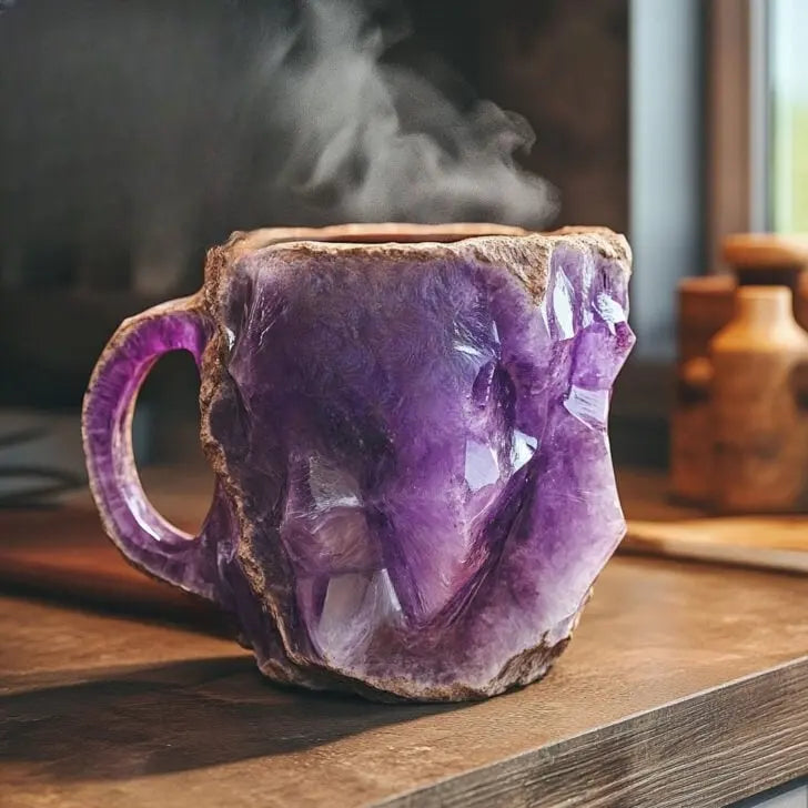 Canecas de Café com Cristais e Minerais